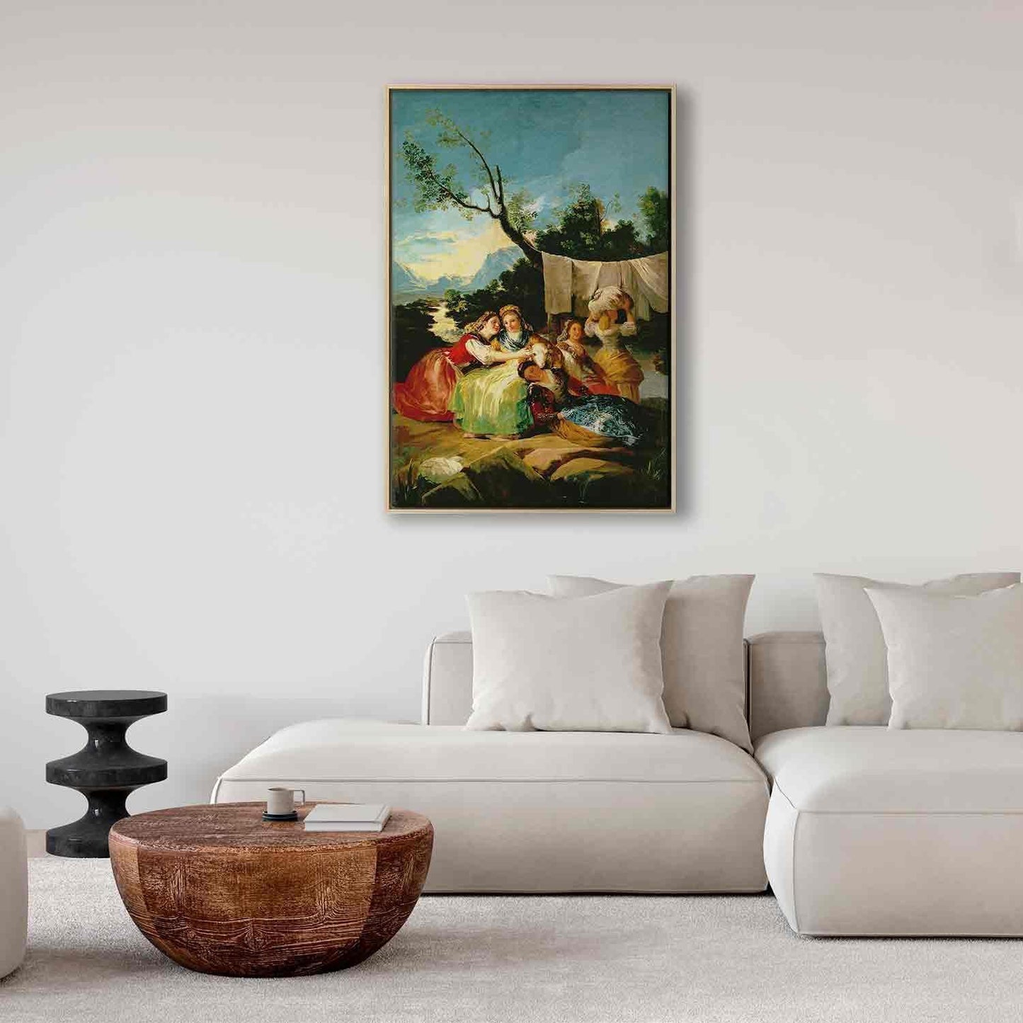 Leinwandbild - Francisco Goya – The Washerwomen