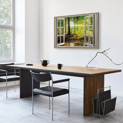 Leinwandbild - Window: View on Forest