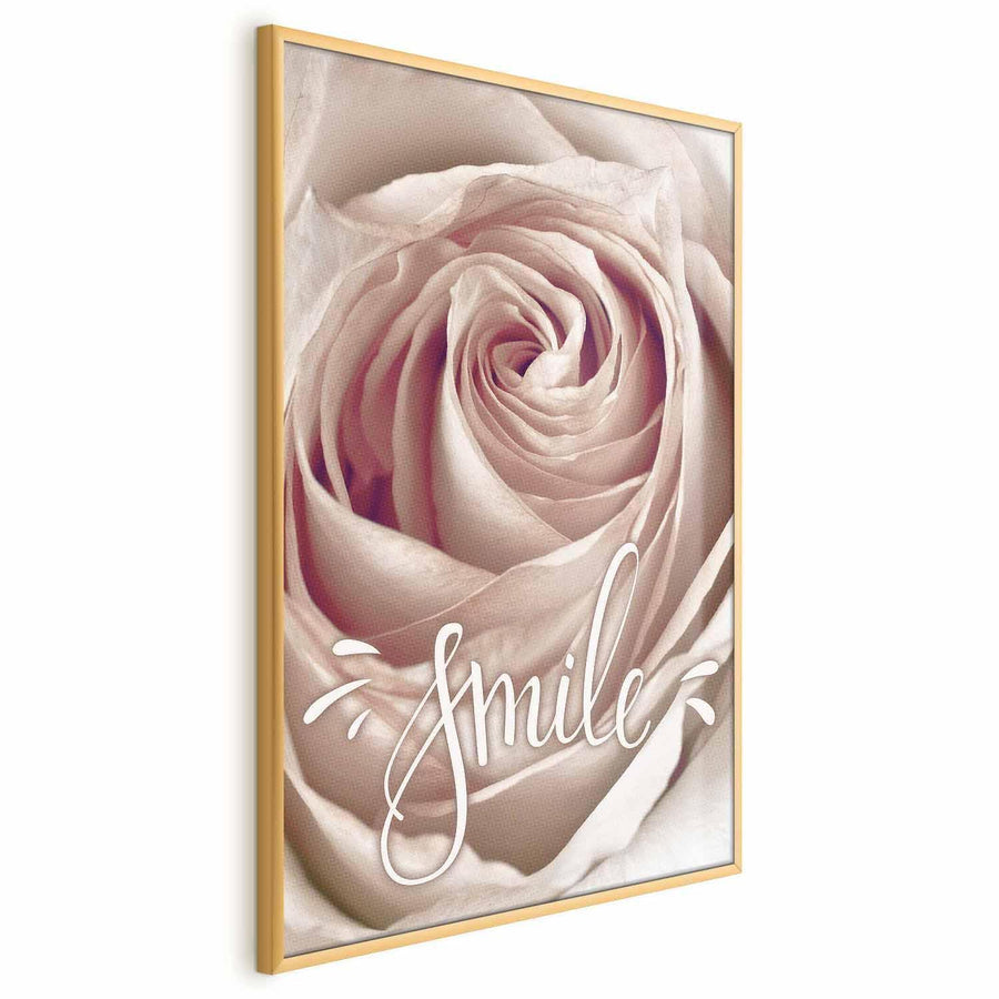 Floral poster with 