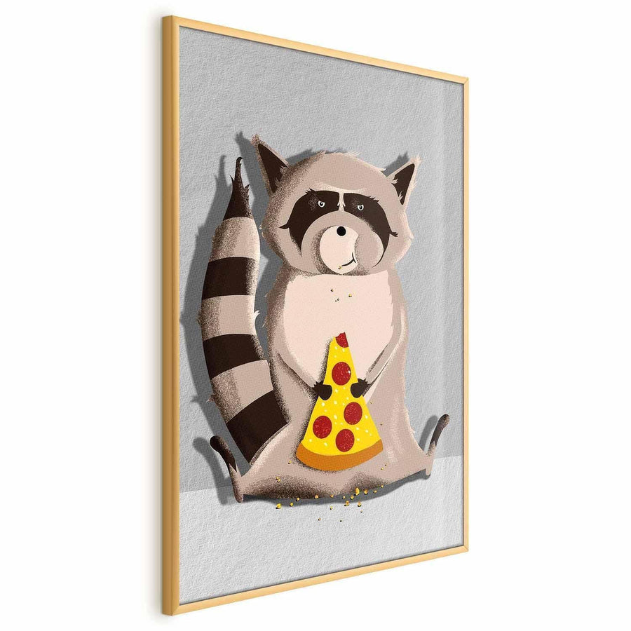 Poster - Raccoon Glutton Artgeist