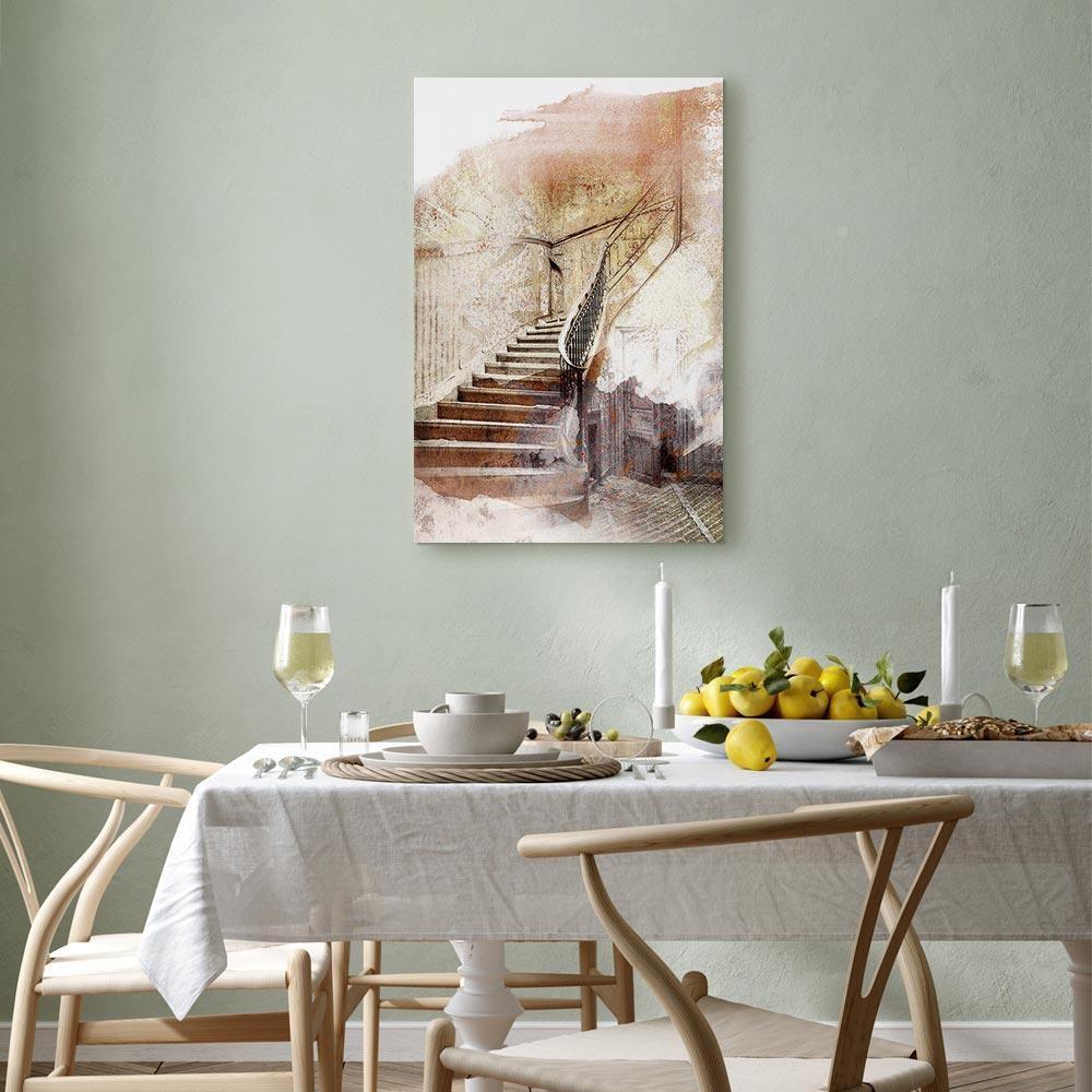 Leinwandbild - Secret Stairs (1 Part) Vertical