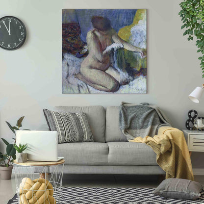Leinwandbild - After the Bath (Edgar Degas) Artgeist