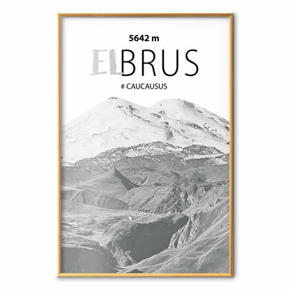 Poster - Majestic mountain peak Elbrus mountain crown mountain landscape