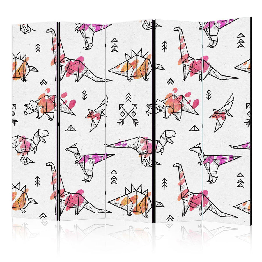 Paravent - Origami Dinosaurs II Artgeist