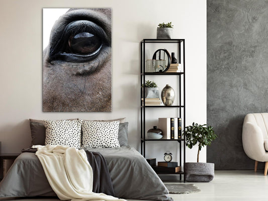 Leinwandbild - Honest Eyes (1 Part) Vertical Artgeist