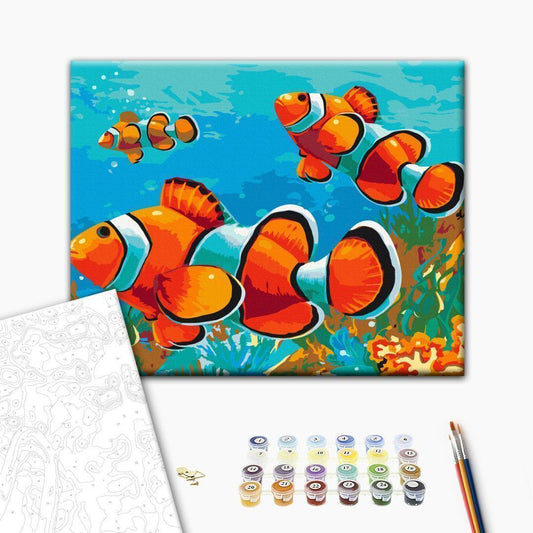 Malen nach Zahlen - Gold Fishes