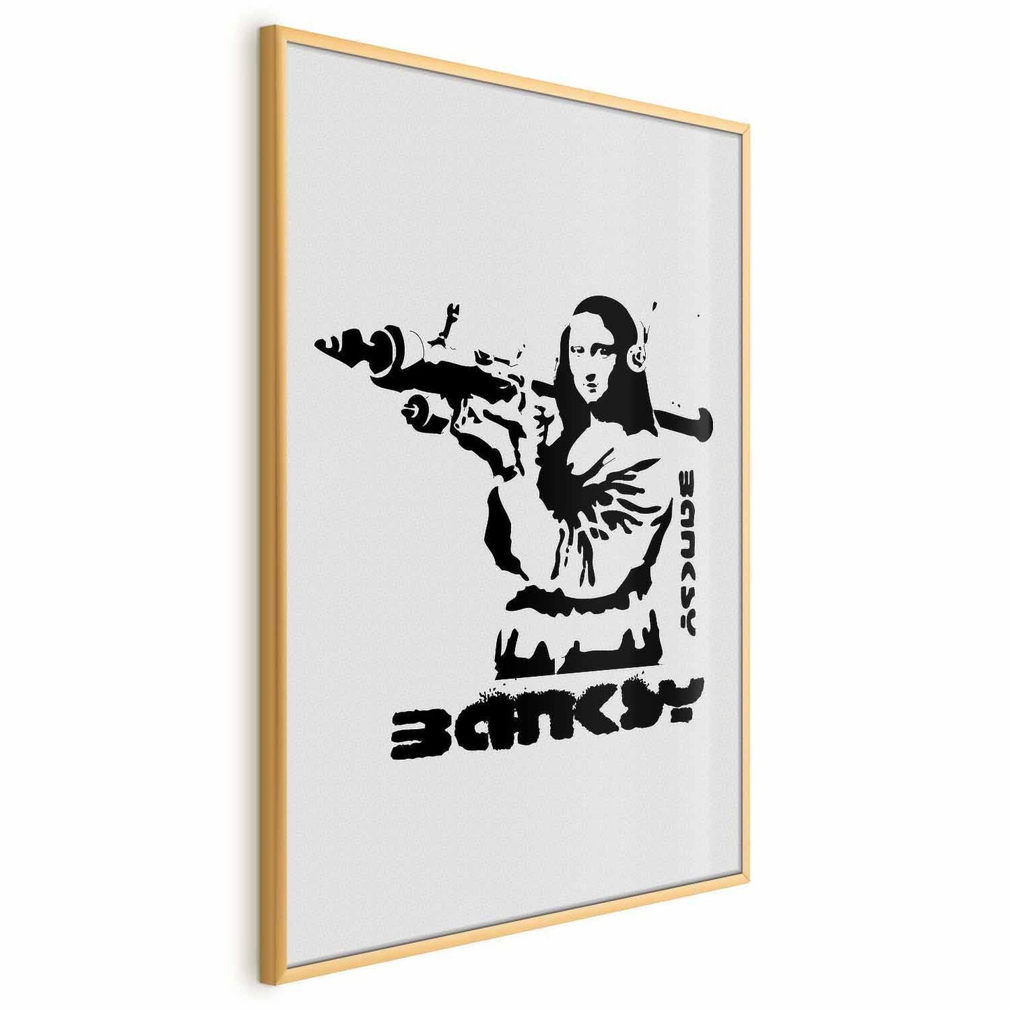 Poster - Mona Lisa with a Bazooka