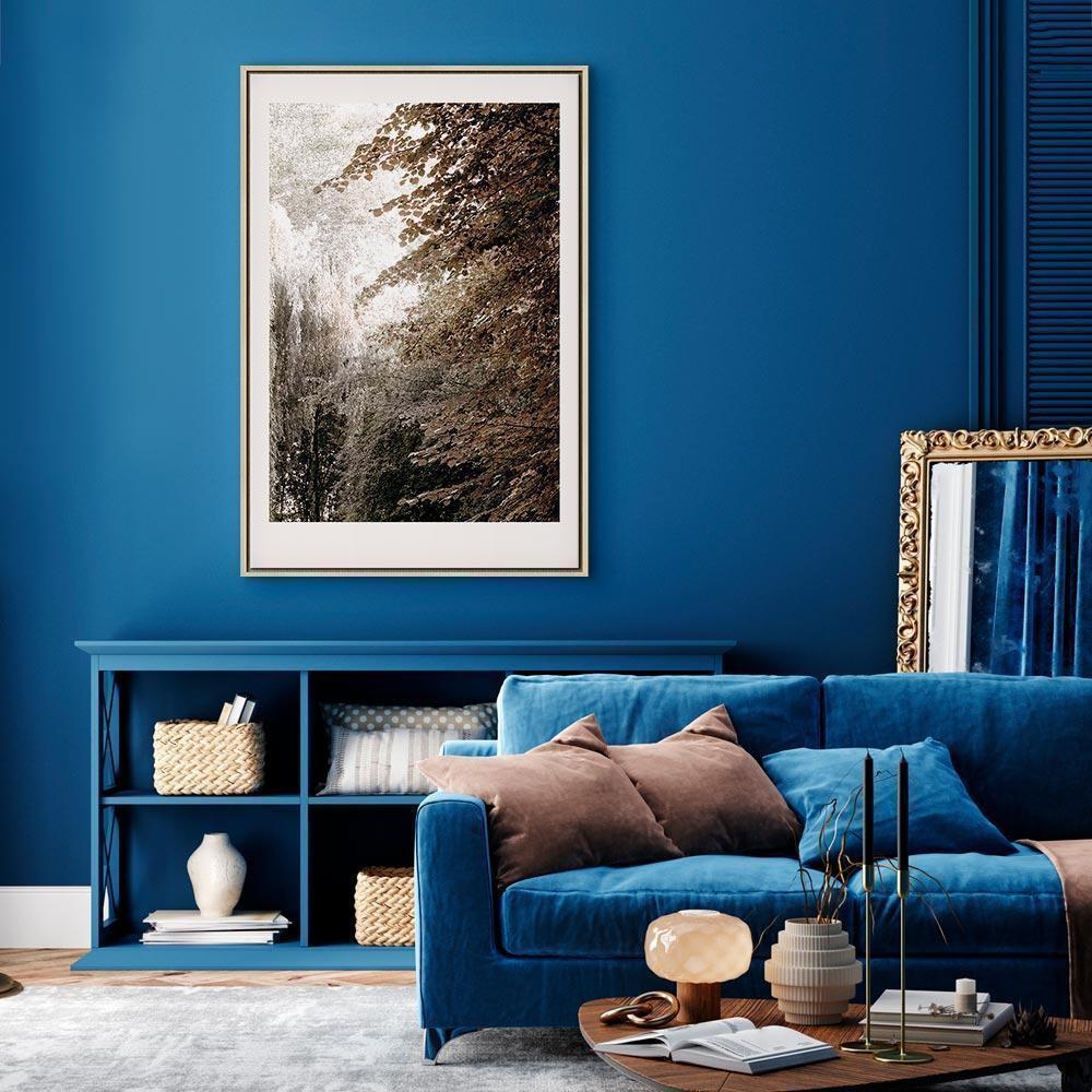 Leinwandbild - Sepia Park (1 Part) Vertical