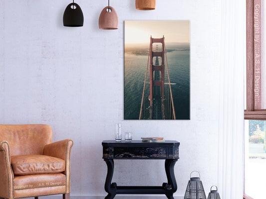 Leinwandbild - Golden Gate Bridge (1 Part) Vertical