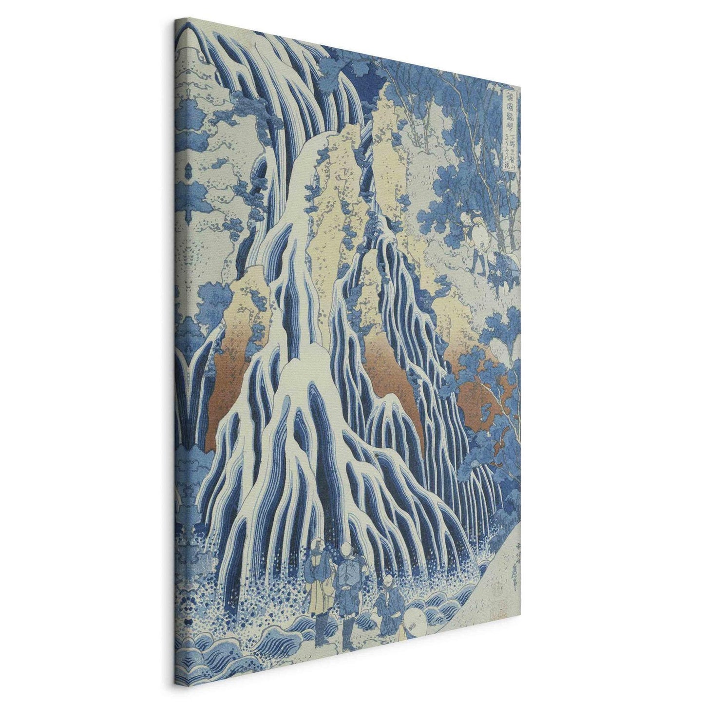 Leinwandbild - Kirifuri Fall on Kurokami Mount from the series 'Shokoku Taki Meguri' (A Journey to the Waterfalls of All the Provinces) (Hokusai Katsushika) Artgeist