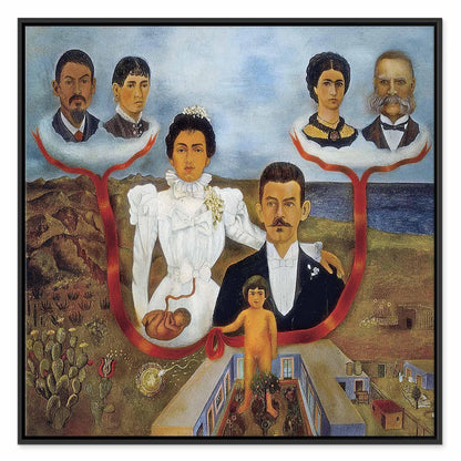 Leinwandbild - Frida Kahlo – My Grandparents, My Parents and I