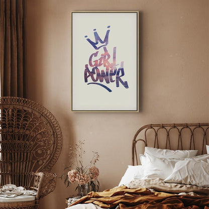 Leinwandbild - Girl Power (1 Part) Vertical