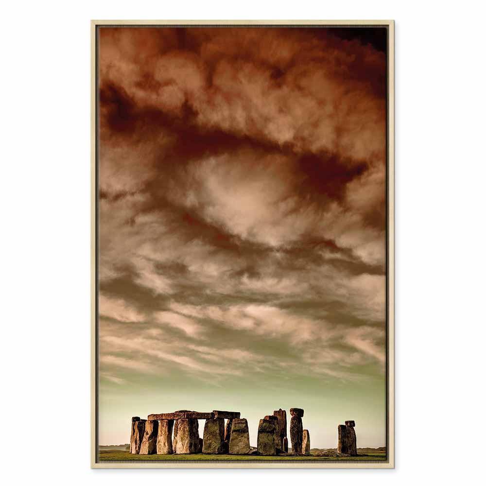 Leinwandbild - Clouds Over Stonehenge (1 Part) Vertical