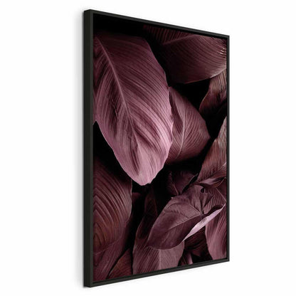 Leinwandbild - Velvet Leaves (1 Part) Vertical