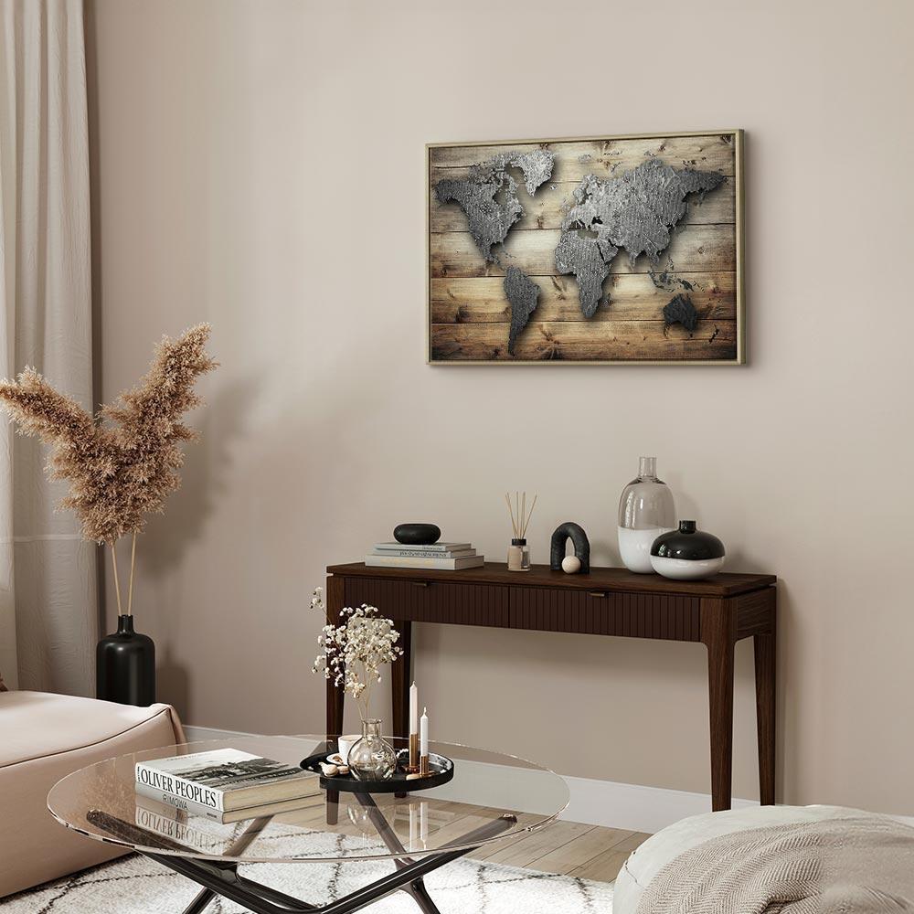 Leinwandbild - Silver World