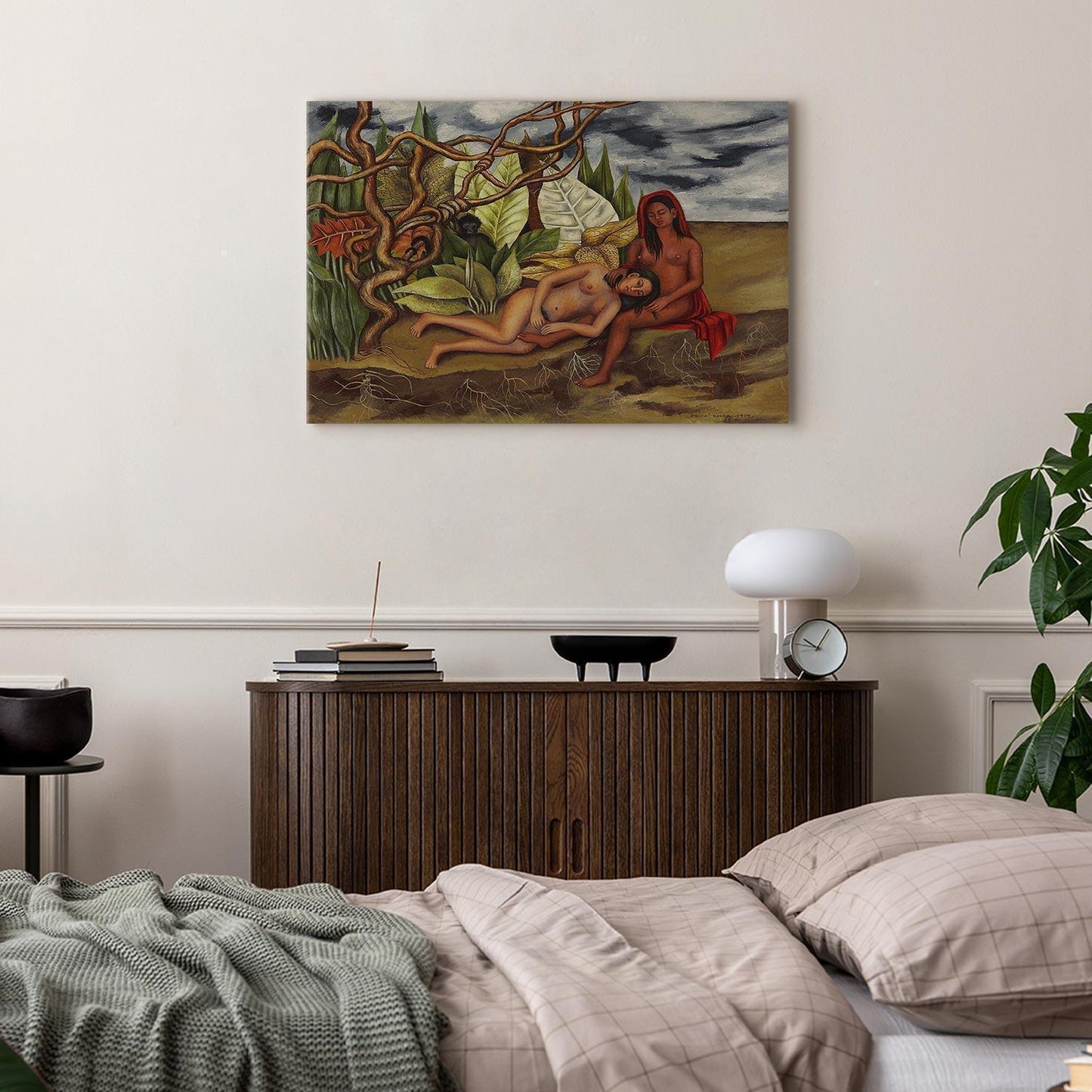 Leinwandbild - Frida Kahlo – Two Nudes in a Forest (The Earth Itself)