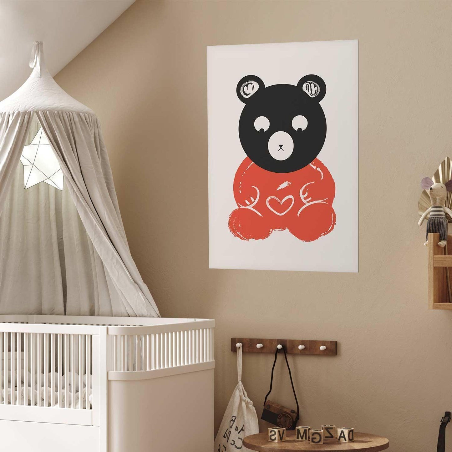 Poster - Thoughtful Bear Artgeist