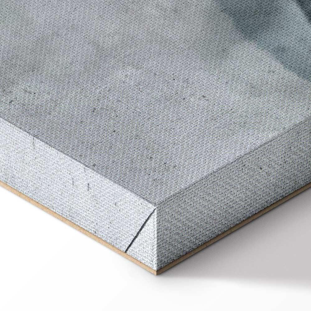 Leinwandbild - Mountain Surface of the Lake (3 Parts)