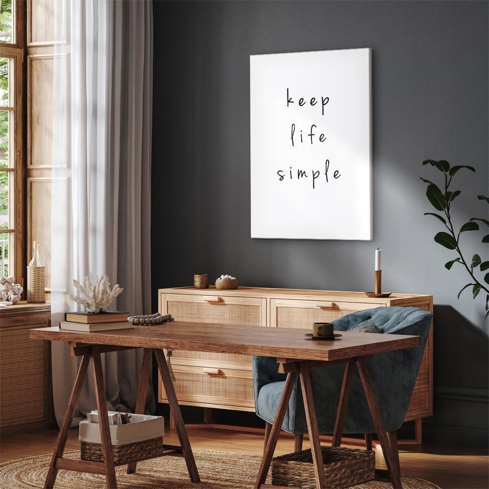 Leinwandbild - Message (1-part) - English Text in Motivational Tone
