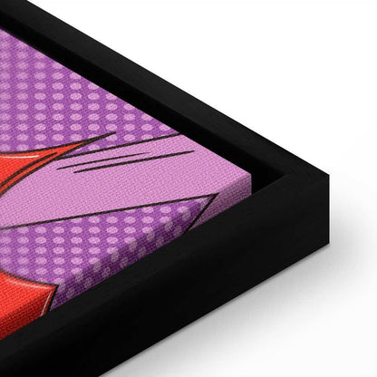 Leinwandbild - Comic Street Art (1-part) - Colorful Text on Vibrant Background