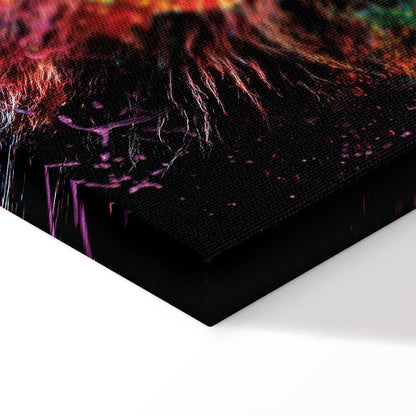 Leinwandbild - Crazy Lion (1 Part) Wide