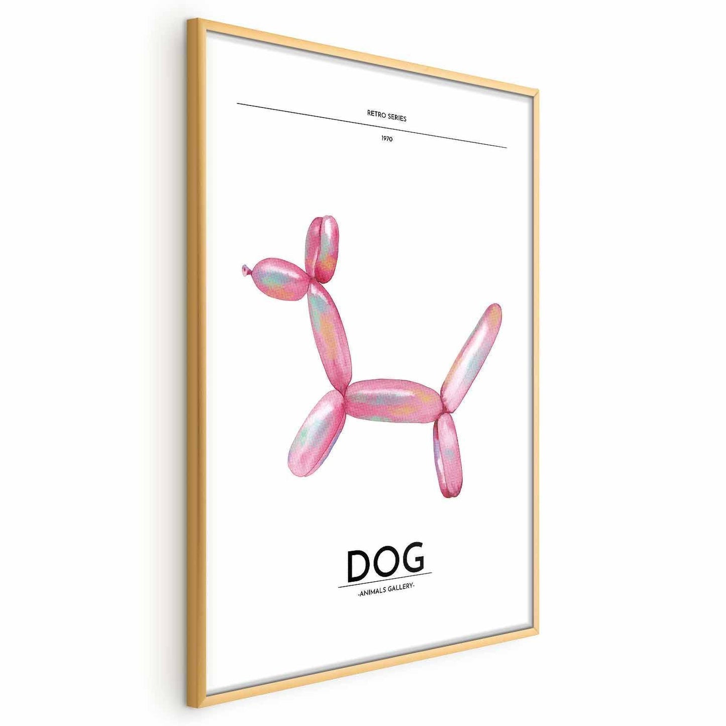 Poster - Holo-Dog - Colorful Retro Dog