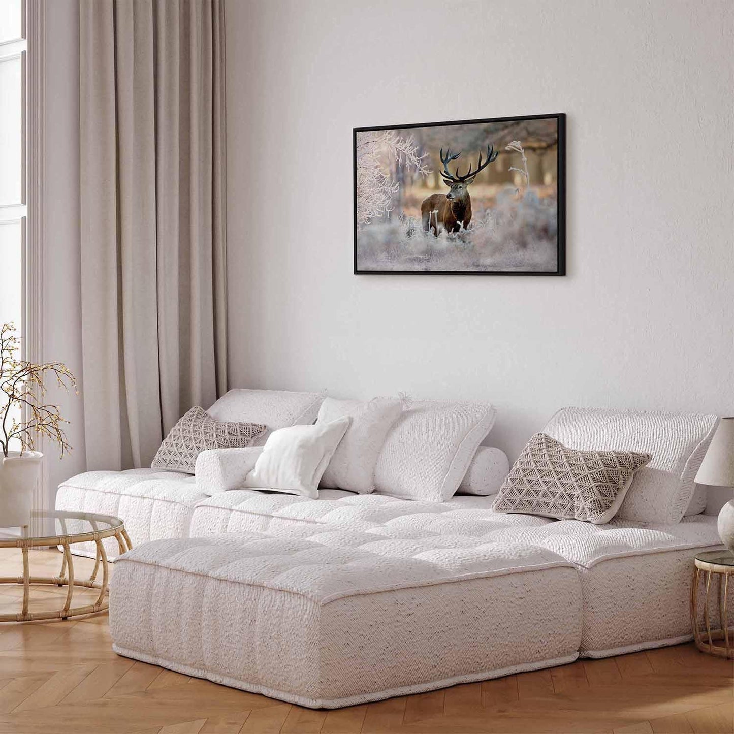 Leinwandbild - Deer in the Cold