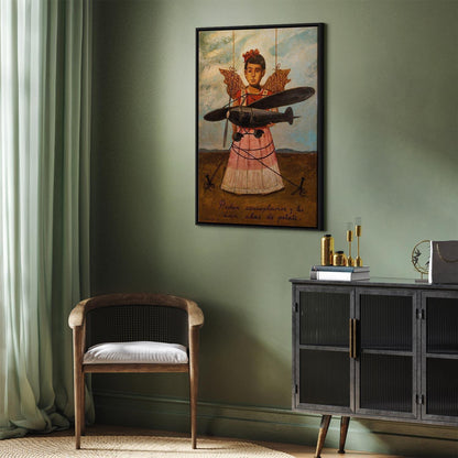 Leinwandbild - Frida Kahlo – They Asked for Planes and Got Straw Wings