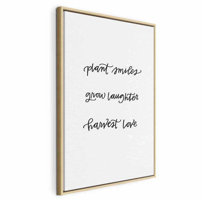 Leinwandbild - Joy and Love (1 Part) Vertical