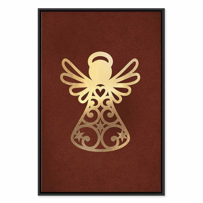 Leinwandbild - Angelic Gold (1 Part) Vertical