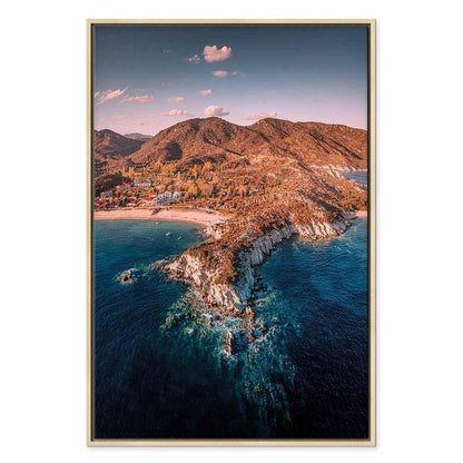 Leinwandbild - Cliff in Kalamitsi (1 Part) Vertical