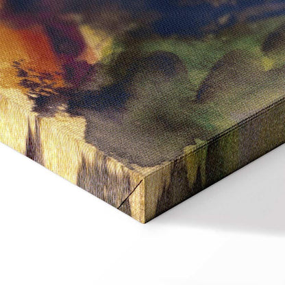 Leinwandbild - August Macke – Men on the Road by the Lake