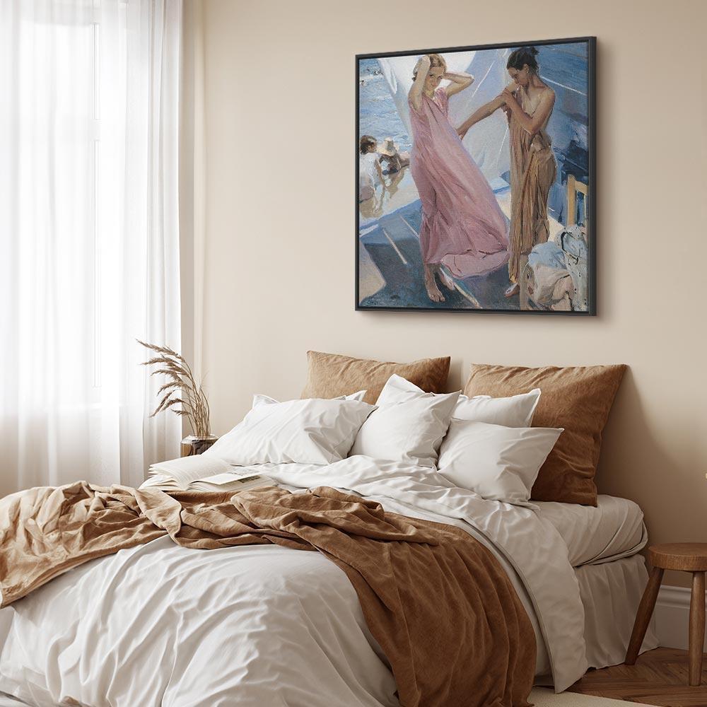 Leinwandbild - Joaquín Sorolla y Bastida – After Bathing, Valencia