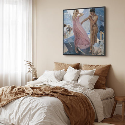 Leinwandbild - Joaquín Sorolla y Bastida – After Bathing, Valencia