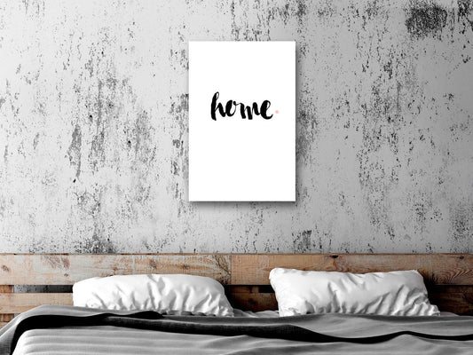 Leinwandbild - Home and Dot (1 Part) Vertical Artgeist