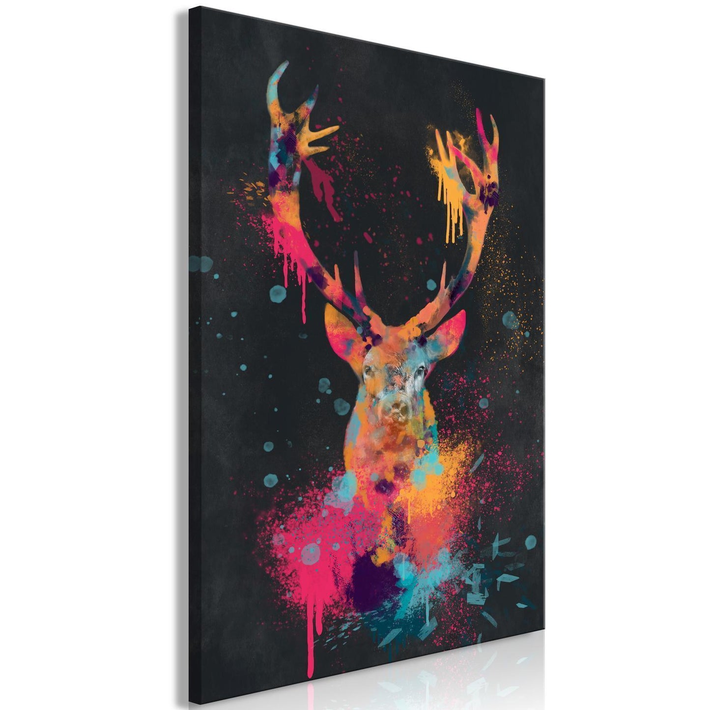 Leinwandbild - Spectacular Deer (1 Part) Vertical Artgeist