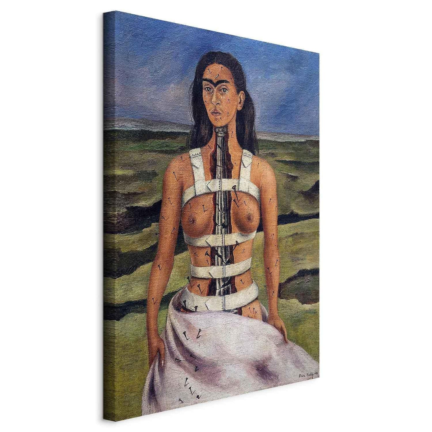 Leinwandbild - Frida Kahlo – The Broken Column
