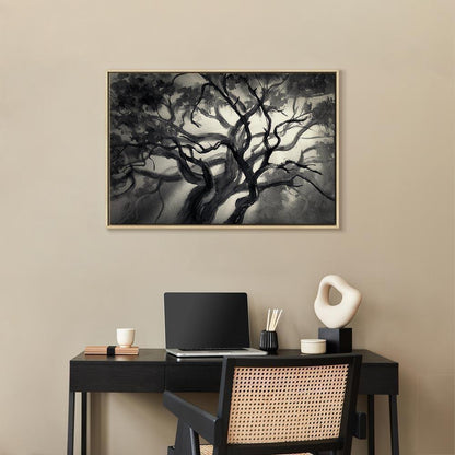 Leinwandbild - Lighted Branches (1 Part) Wide