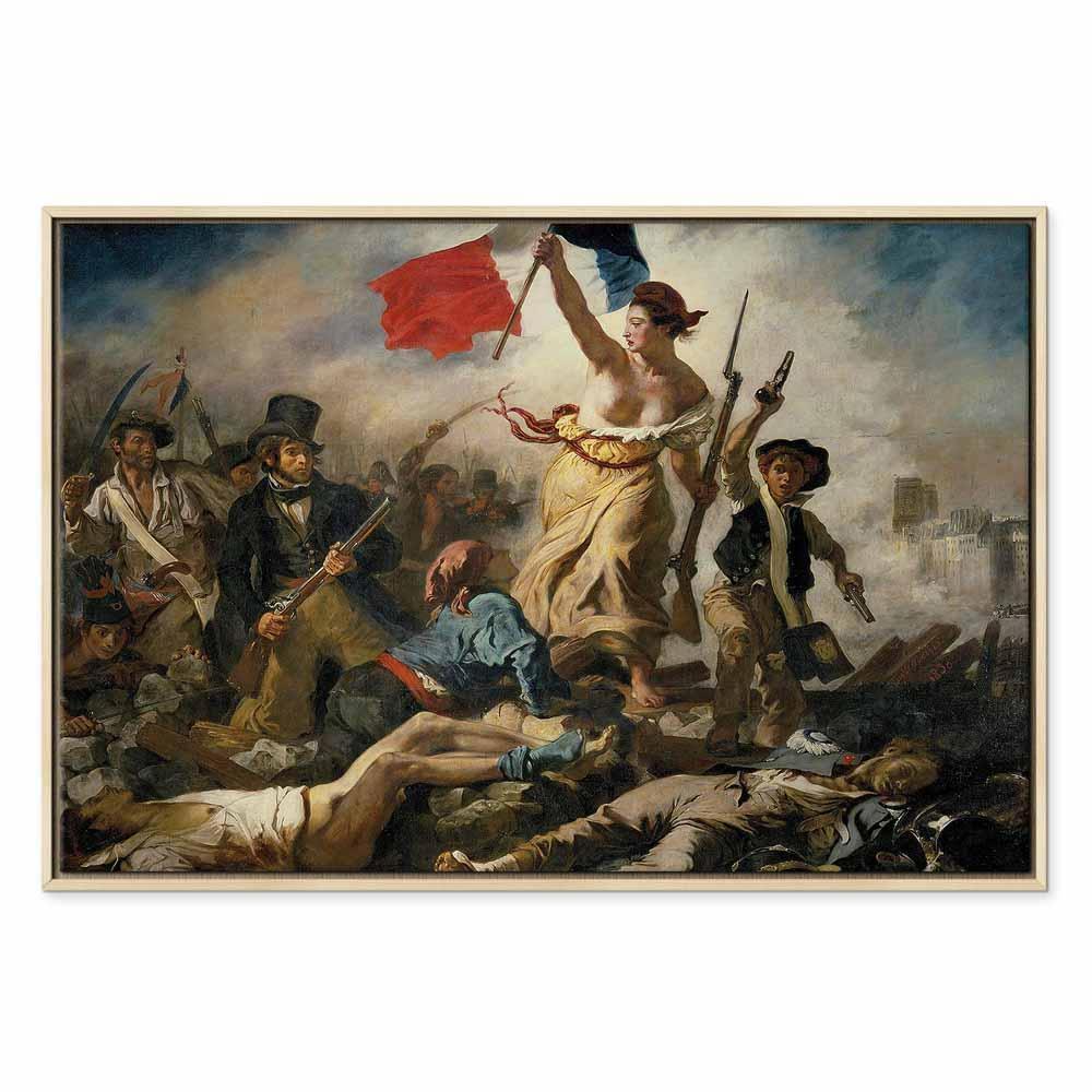 Leinwandbild - Eugène Delacroix – Liberty Leading the People