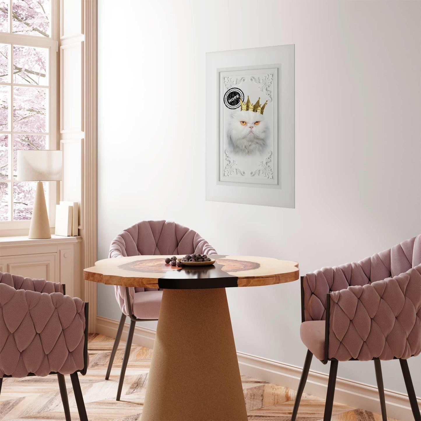 Poster - Cat King Artgeist