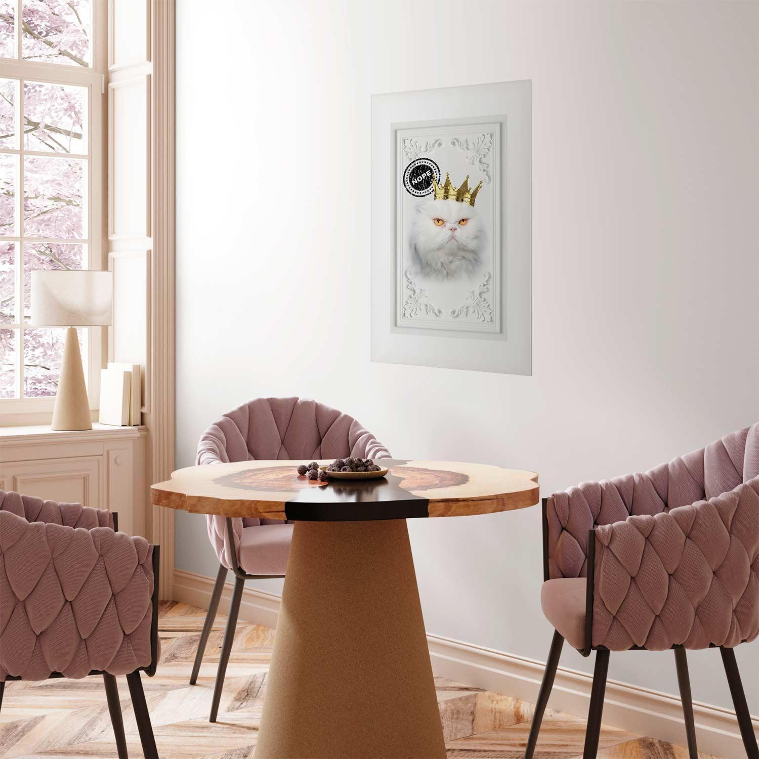 Poster - Cat King Artgeist