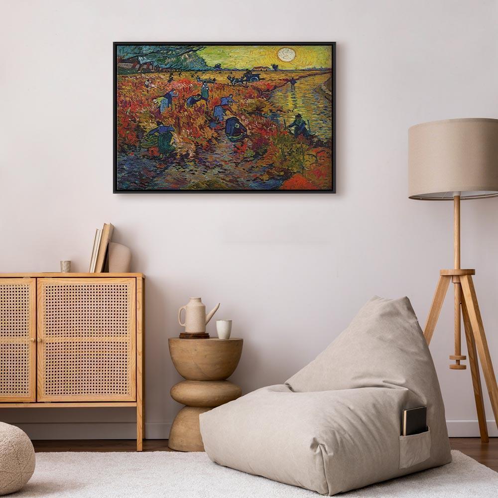 Leinwandbild - Vincent van Gogh – The Red Vineyard