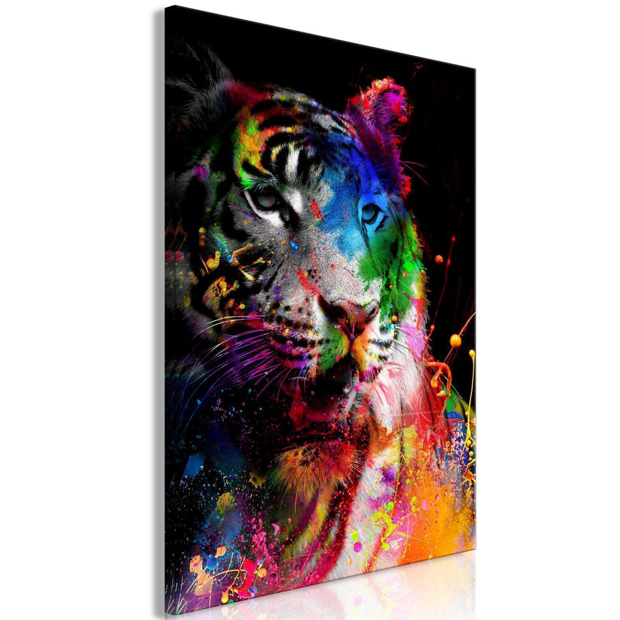 Leinwandbild - Bengal Tiger (1 Part) Vertical Artgeist