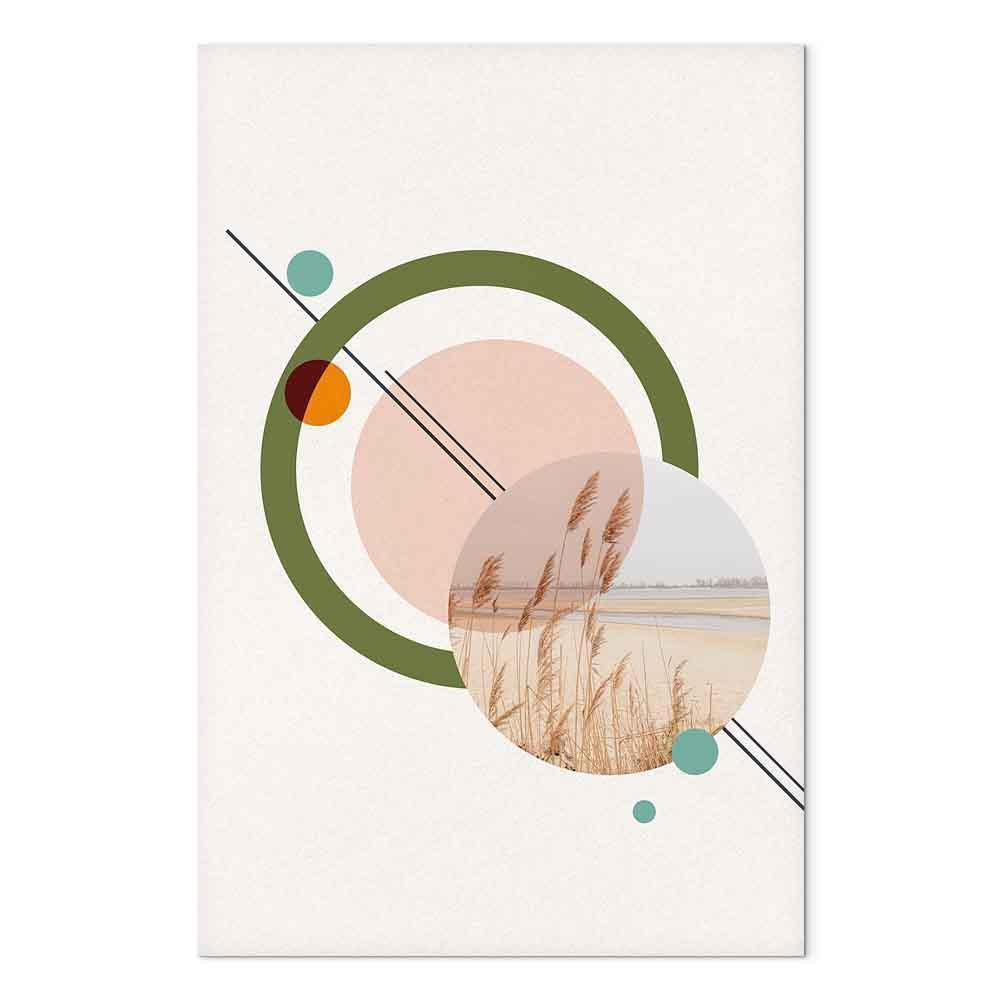 Leinwandbild - Geometric Landscape (1 Part) Vertical