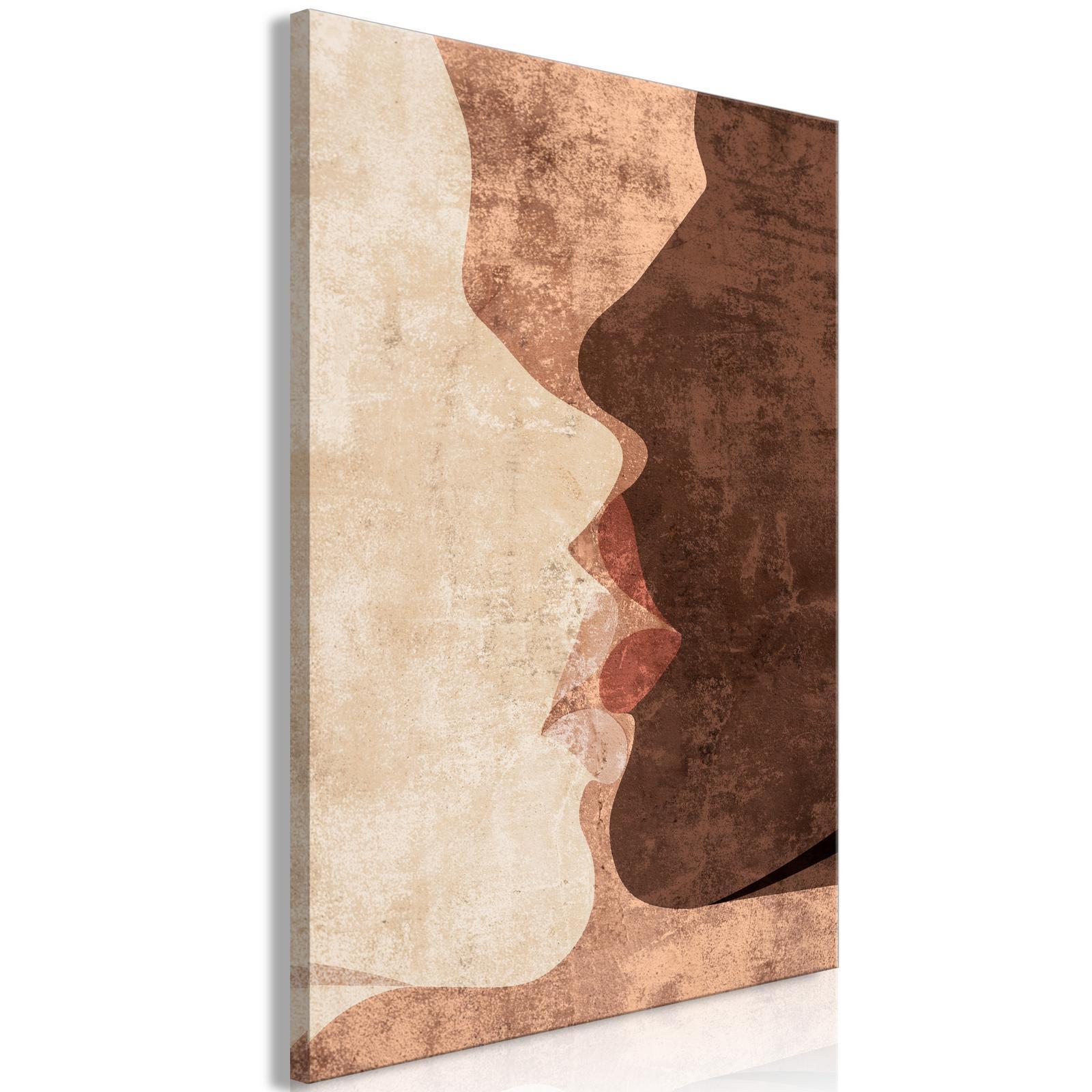 Leinwandbild - Unearthly Kiss (1 Part) Vertical Artgeist