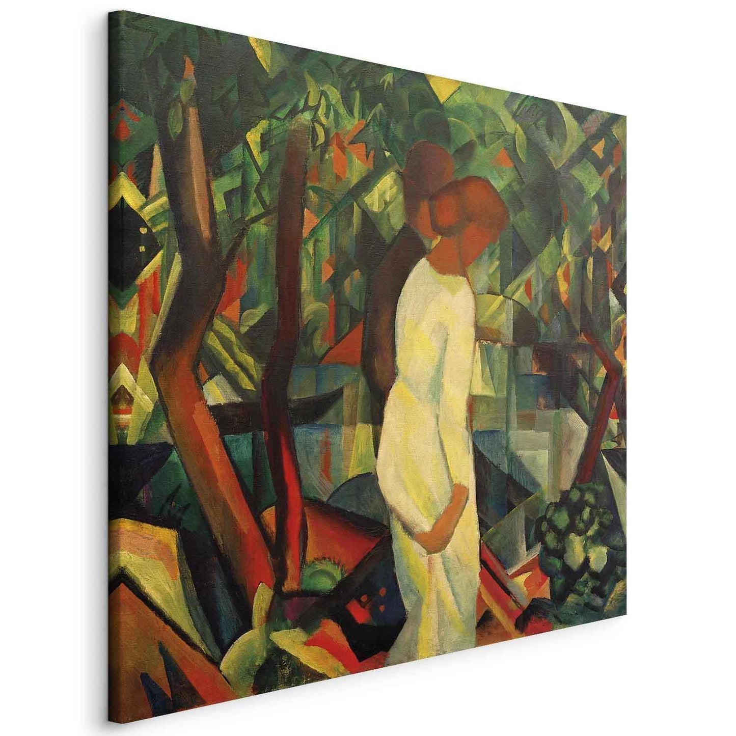 Leinwandbild - August Macke – Paar im Wald