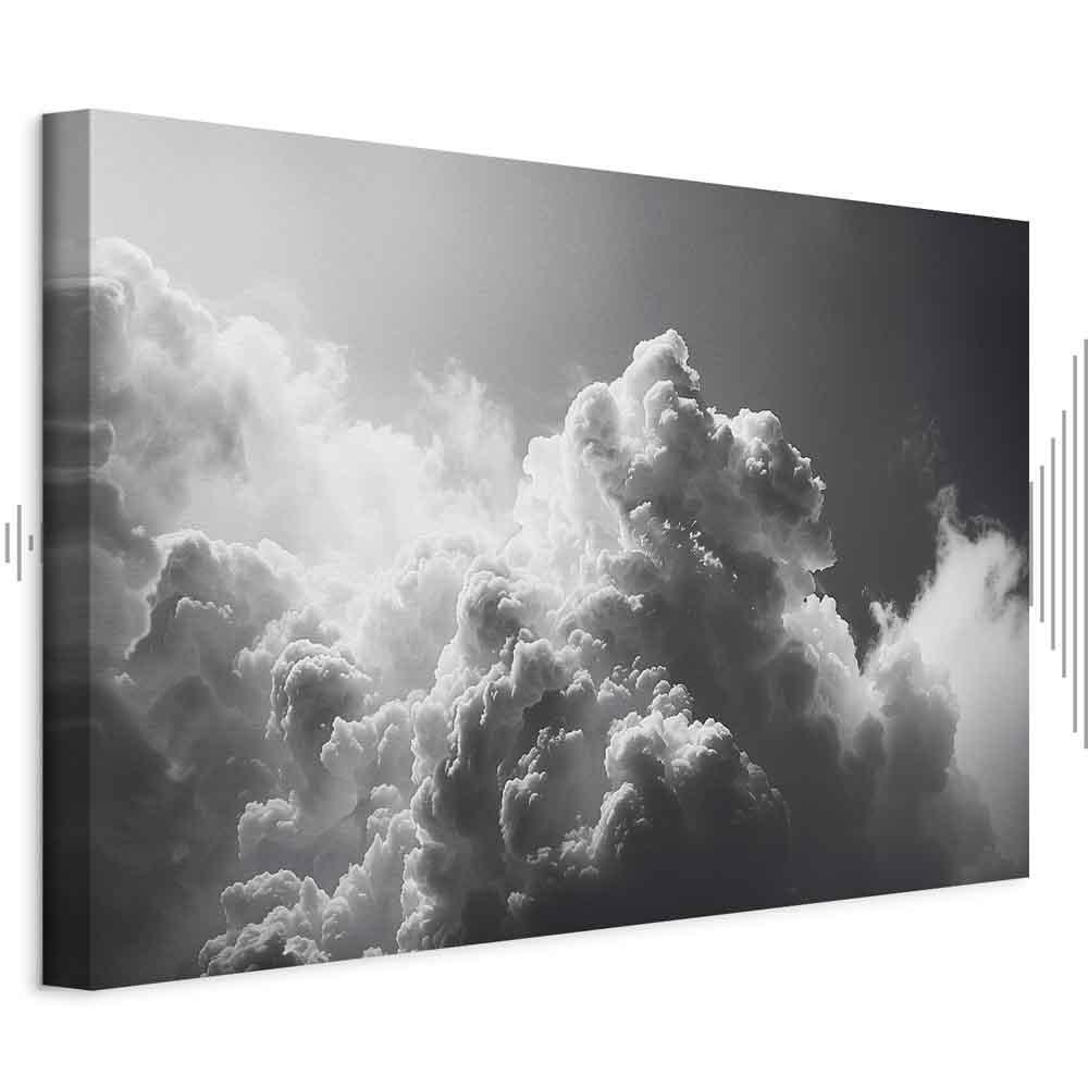 Leinwandbild - Extraordinary Phenomenon: The Sun Illuminating Dark Clouds