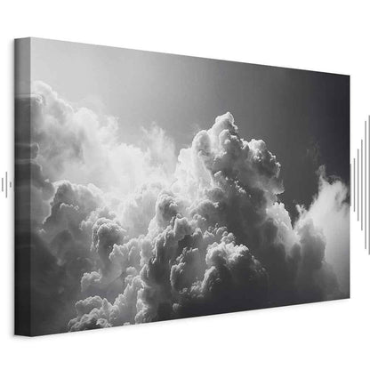 Leinwandbild - Extraordinary Phenomenon: The Sun Illuminating Dark Clouds