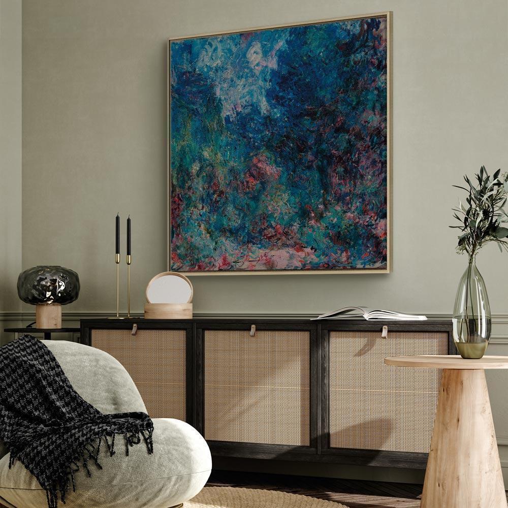 Leinwandbild - Claude Monet – La maison de l'artiste vue du jardin aux roses