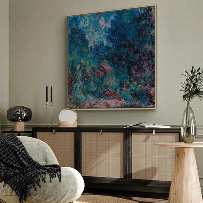 Leinwandbild - Claude Monet – La maison de l'artiste vue du jardin aux roses